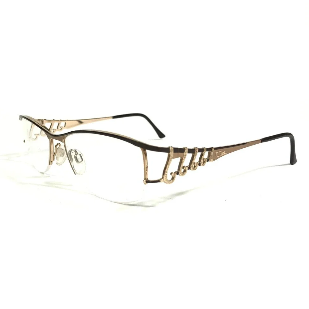 Cazal Eyeglasses Frames MOD.1044 COL.003 Brown Gold Rectangular 54-16-135